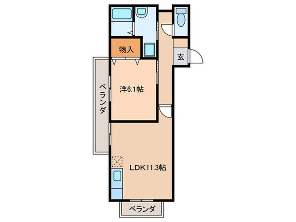 ドエル　マルシェ　Ｃ棟の物件間取画像